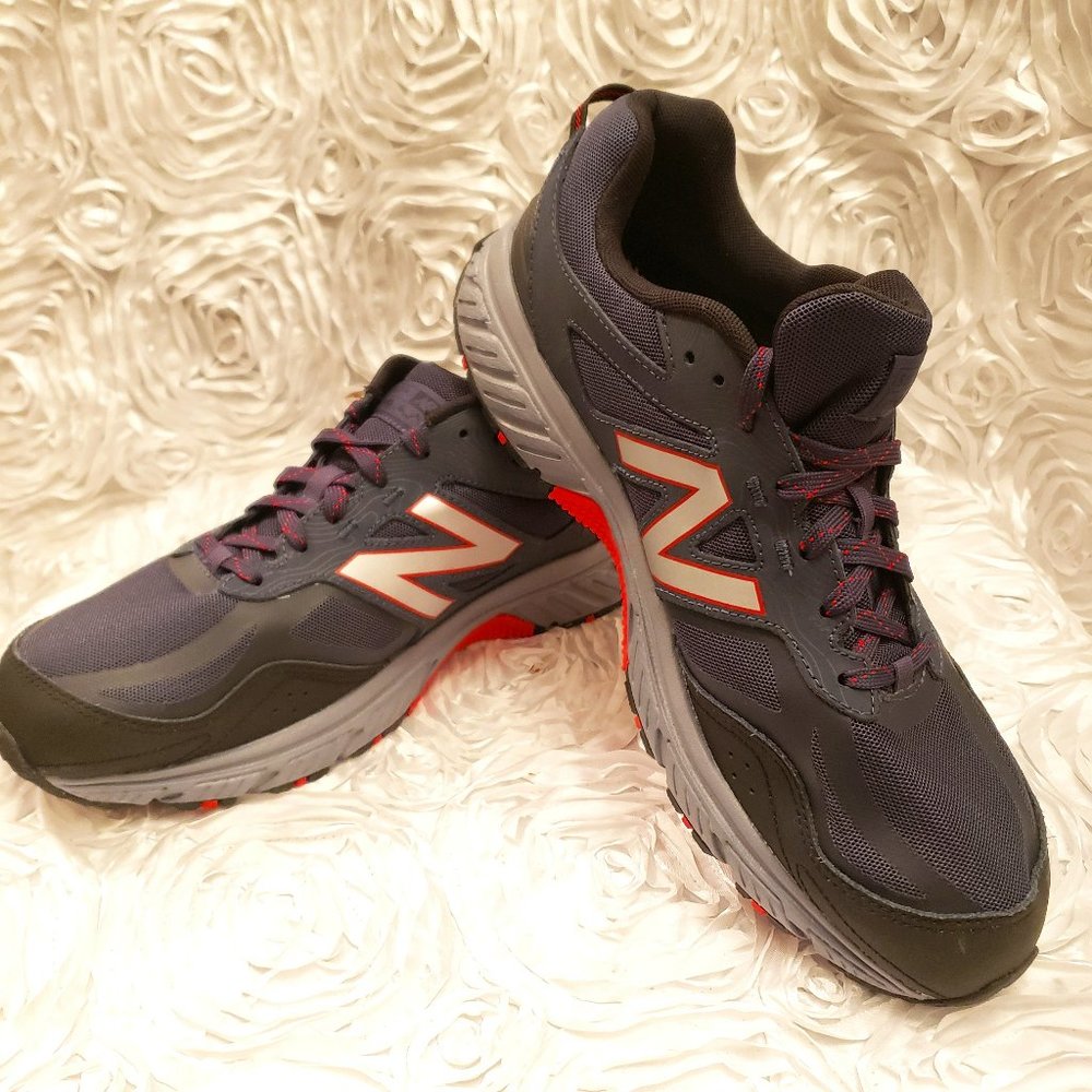 New Balance 510 v4 Men's All Terrain TRAIL Hiking Shoes Size 11.5 Blue ,Red New